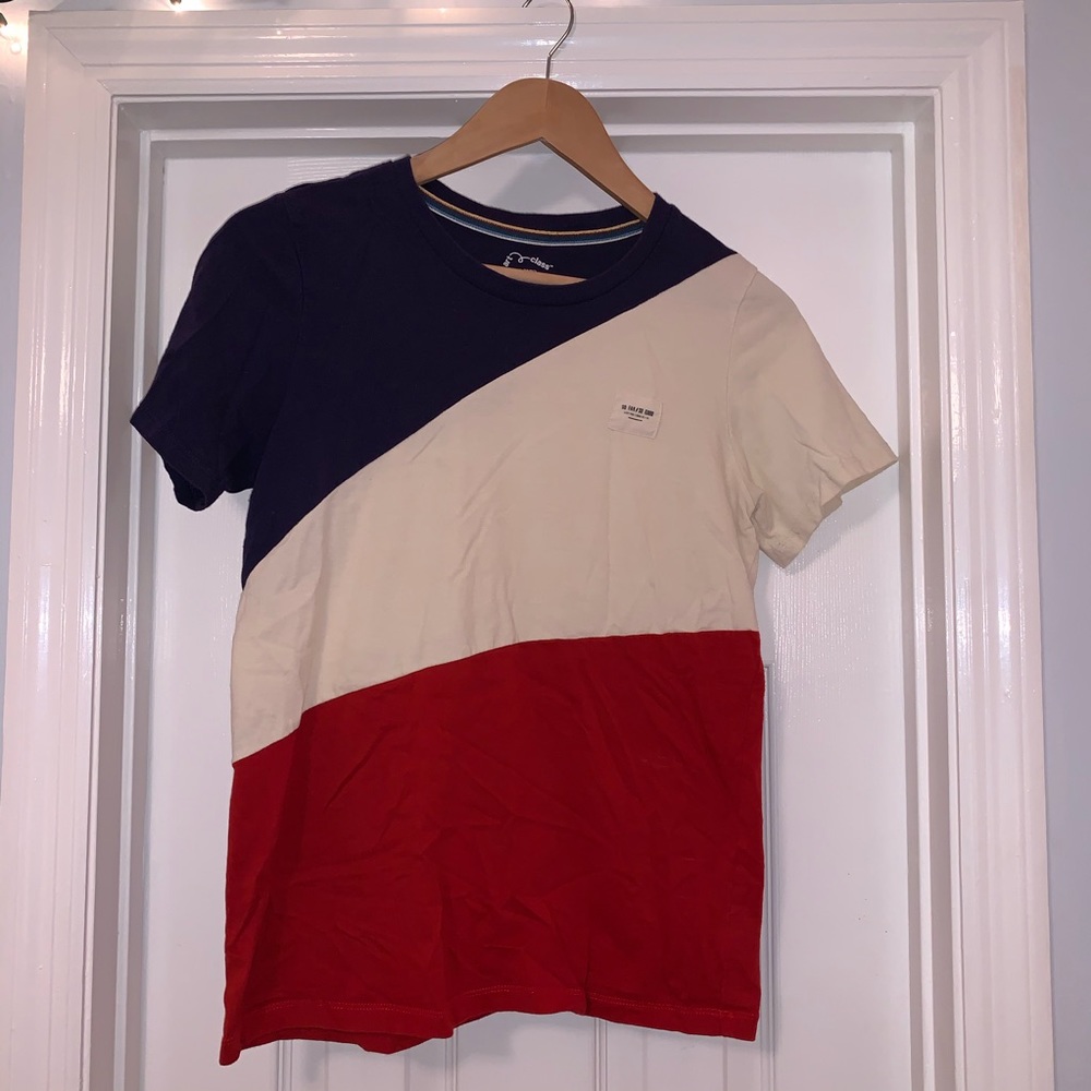 Navy Blue/Sand/Red T-Shirt